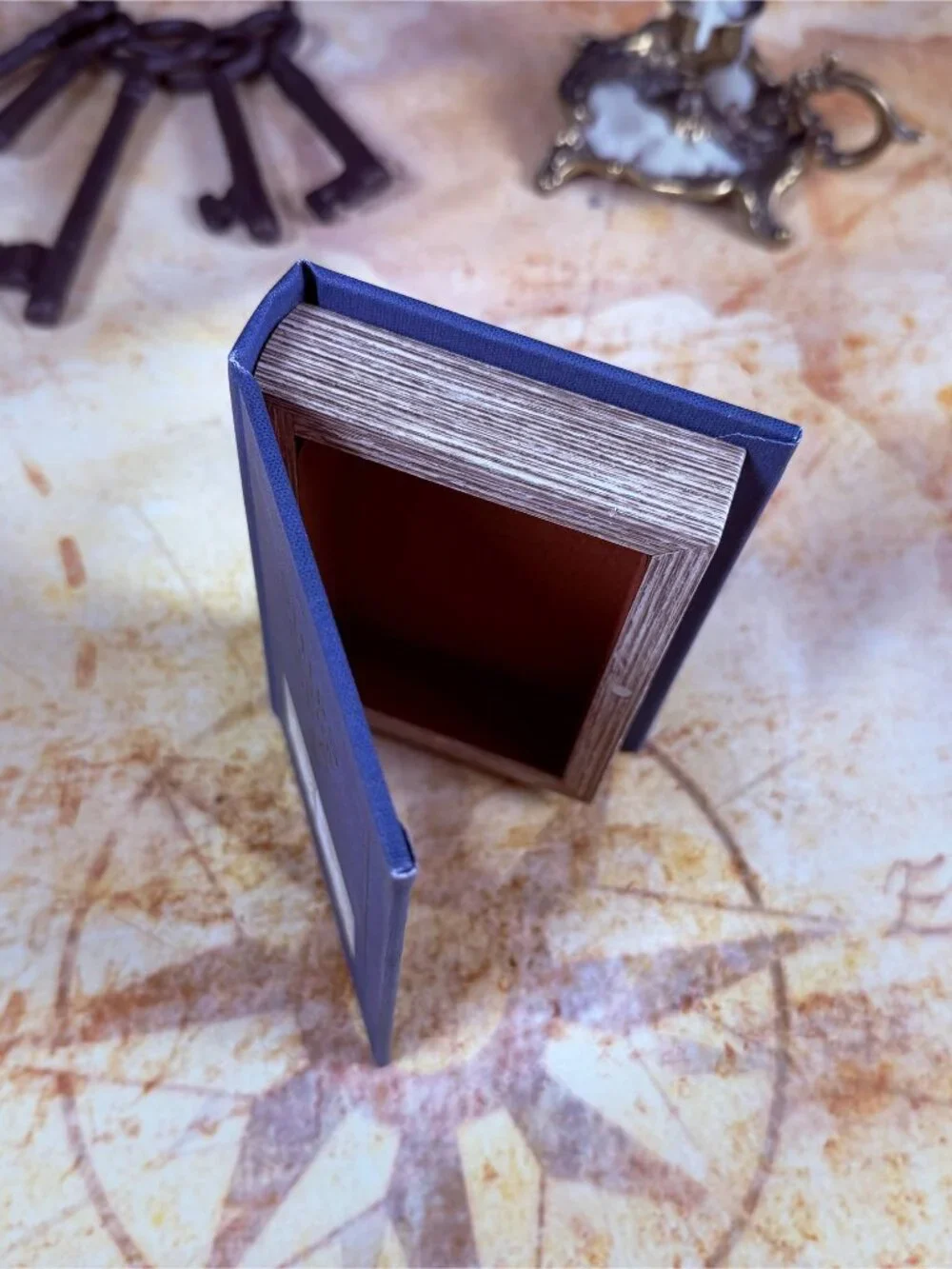 Ships of the Sea Decorative Book Storage Box | Nautical Hidden Storage